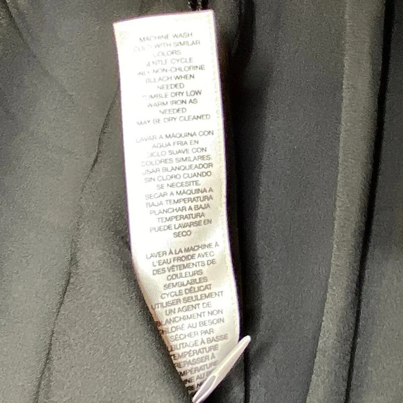 NWT Chico's 3 Lengthened Layer Bevin Basic Tank Top Sheer Black Button Down XL - Picture 7 of 10